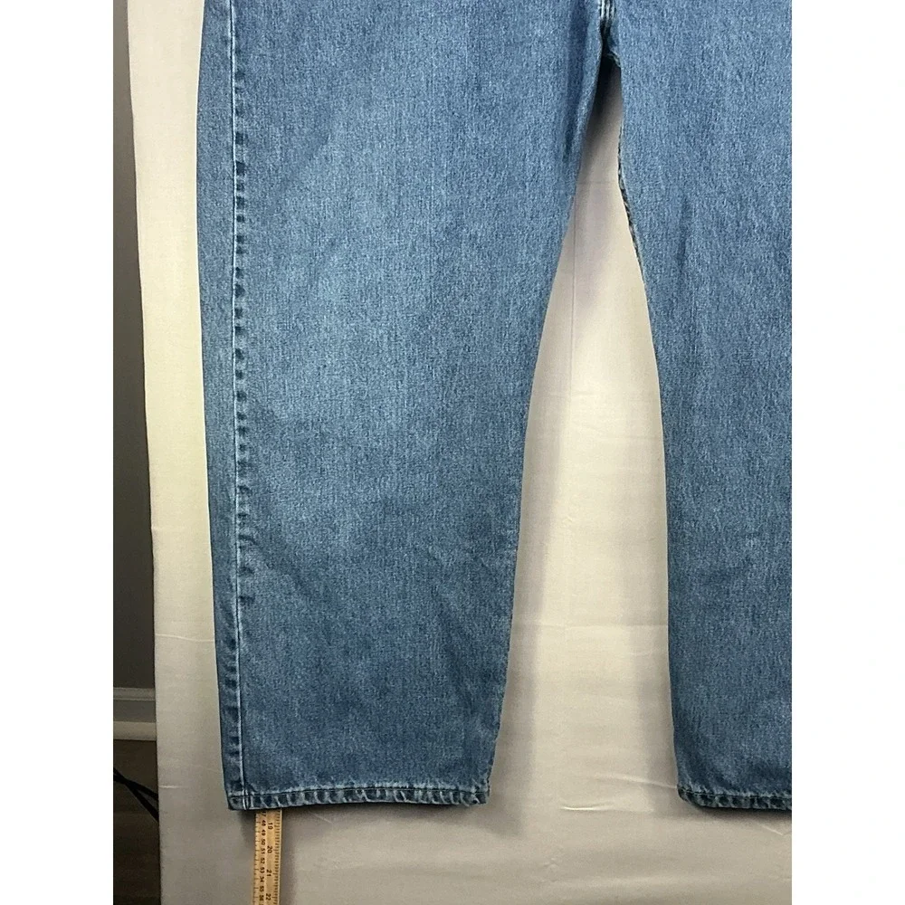 Levi's 505 Regular Fit Jeans Mens W58 L32 Blue Straight Leg 100% Cotton